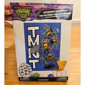 Teenage Mutant Ninja Turtles Backdrop w/12 props Banner Birthday Decoration NEW‎